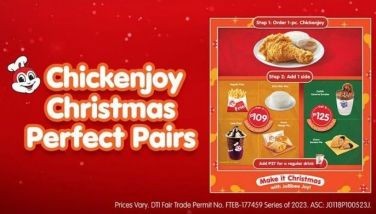 Make it Christmas with Chickenjoy Christmas Perfect Pairs